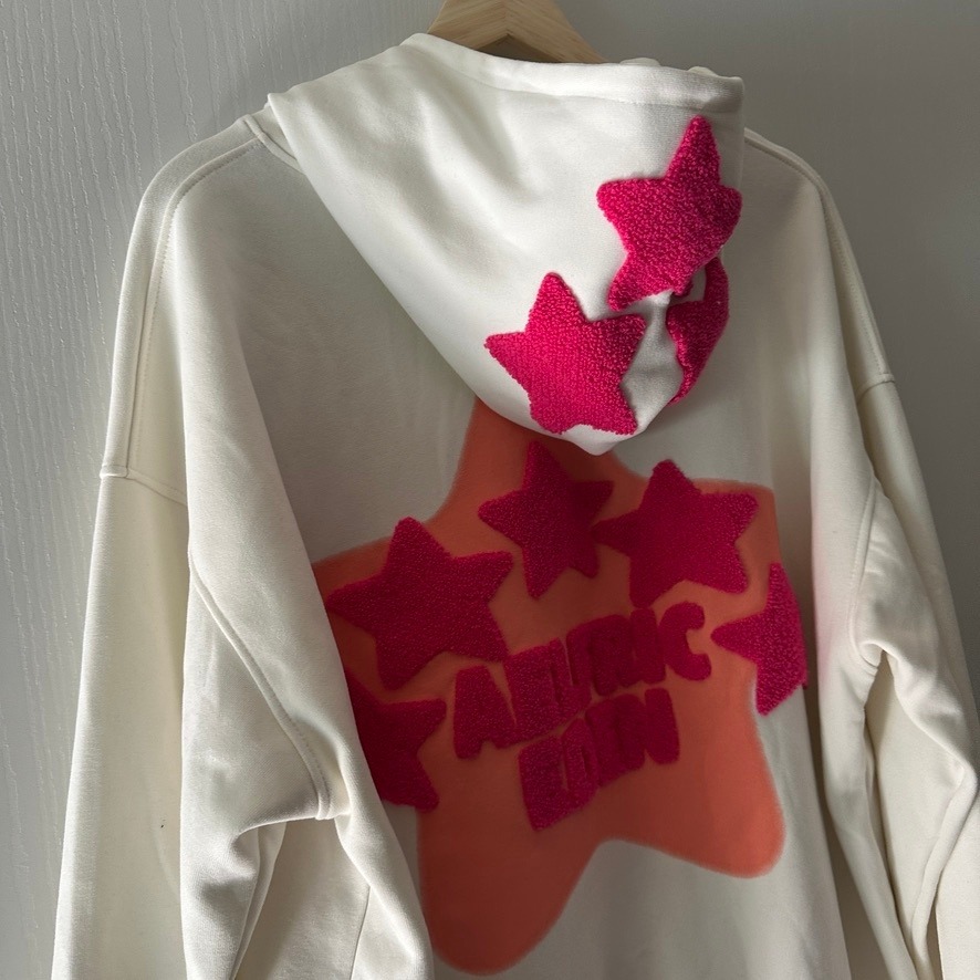 Aelfric Eden Vintage 3d Embroidery Eden Star V303 Hoodie Cream Xl — image 7 of 8